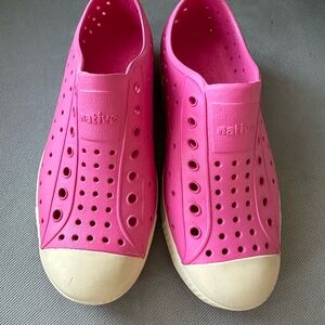 Native Pink Slip-On Shoes with Cream Toe